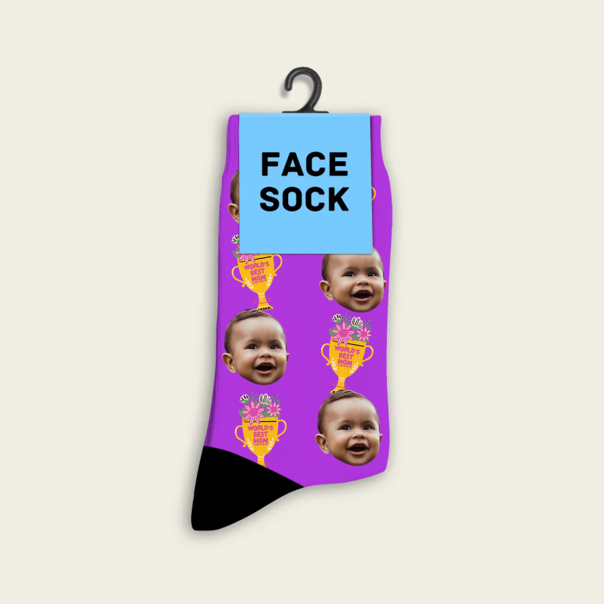 Chaussettes personnalisées pour maman avec photo