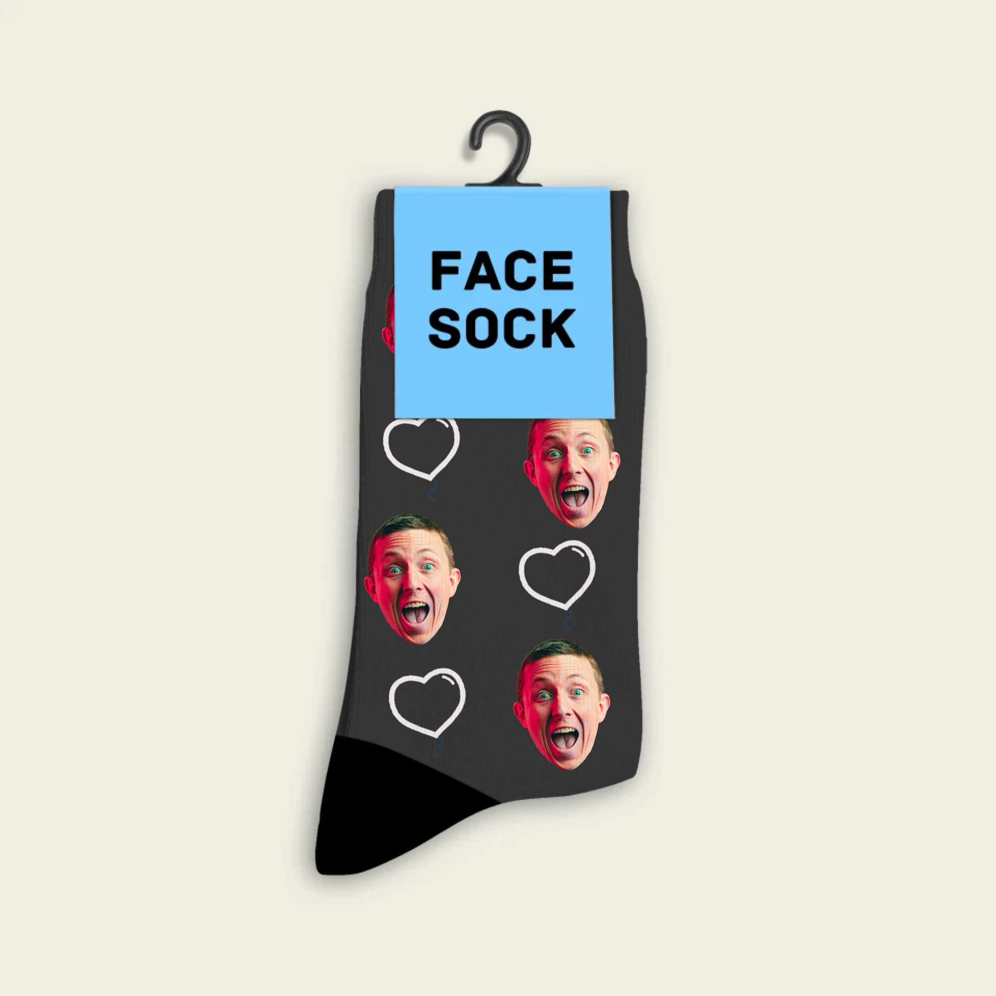 Chaussettes d'amour personnalisées avec photo