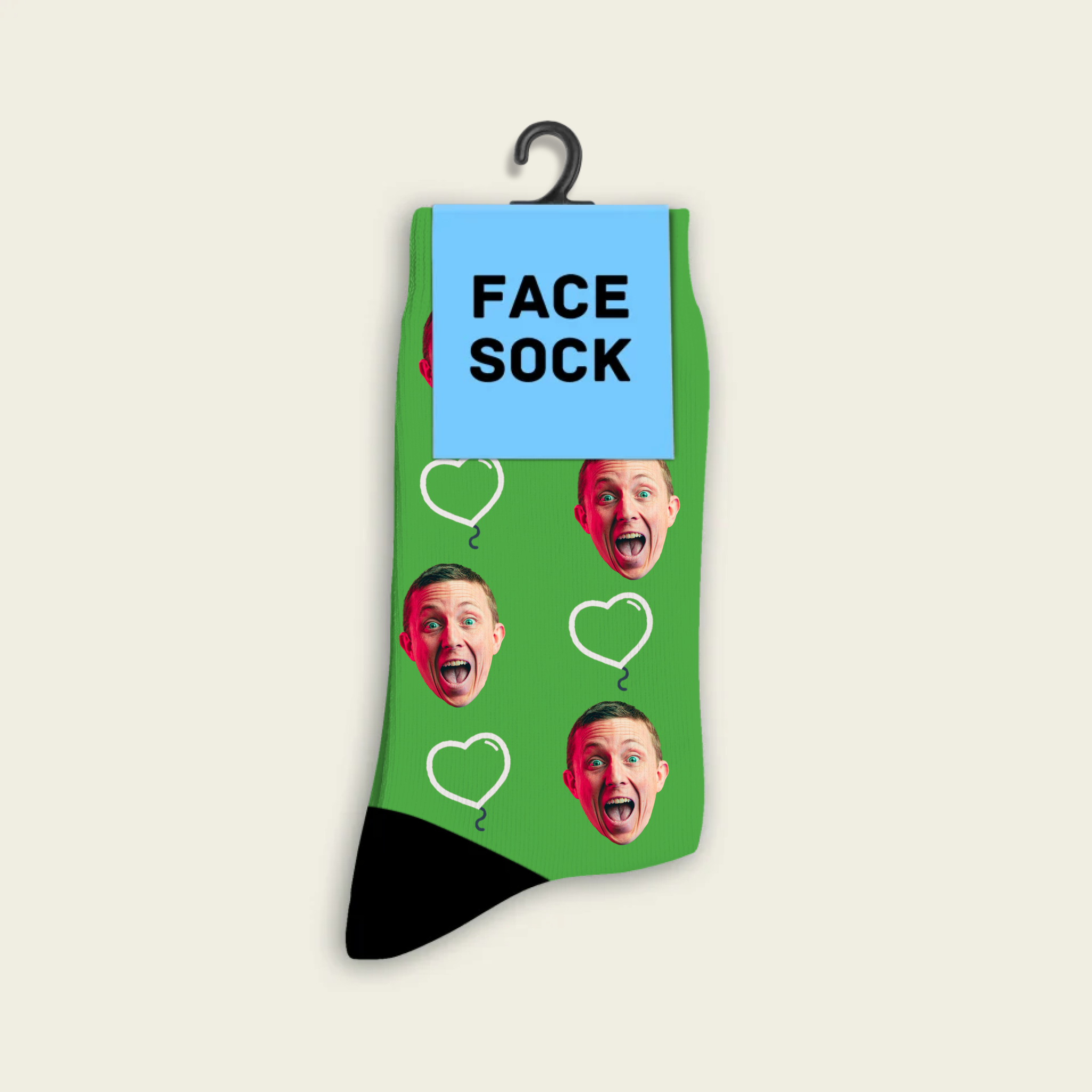 Chaussettes d'amour personnalisées avec photo