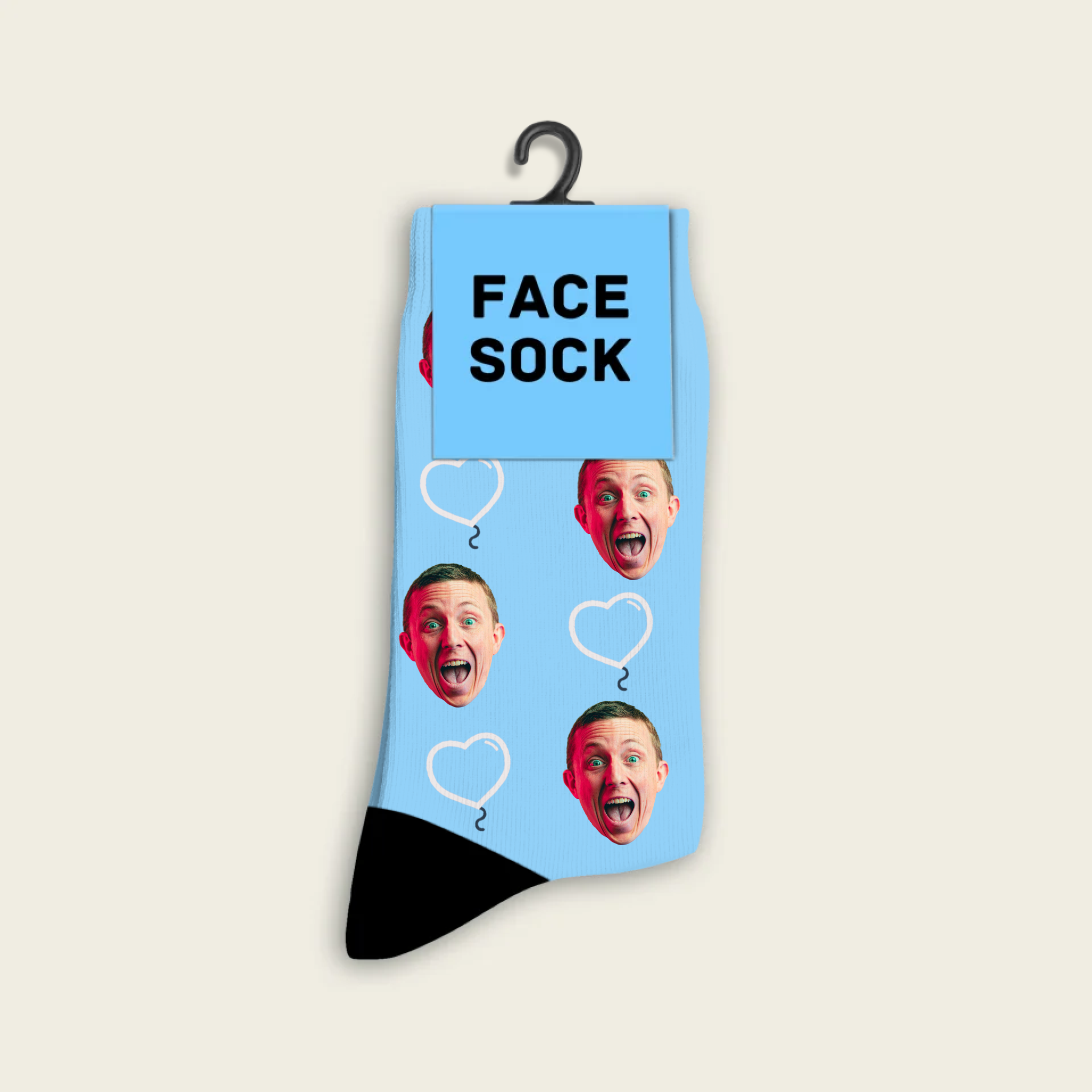 Chaussettes d'amour personnalisées avec photo