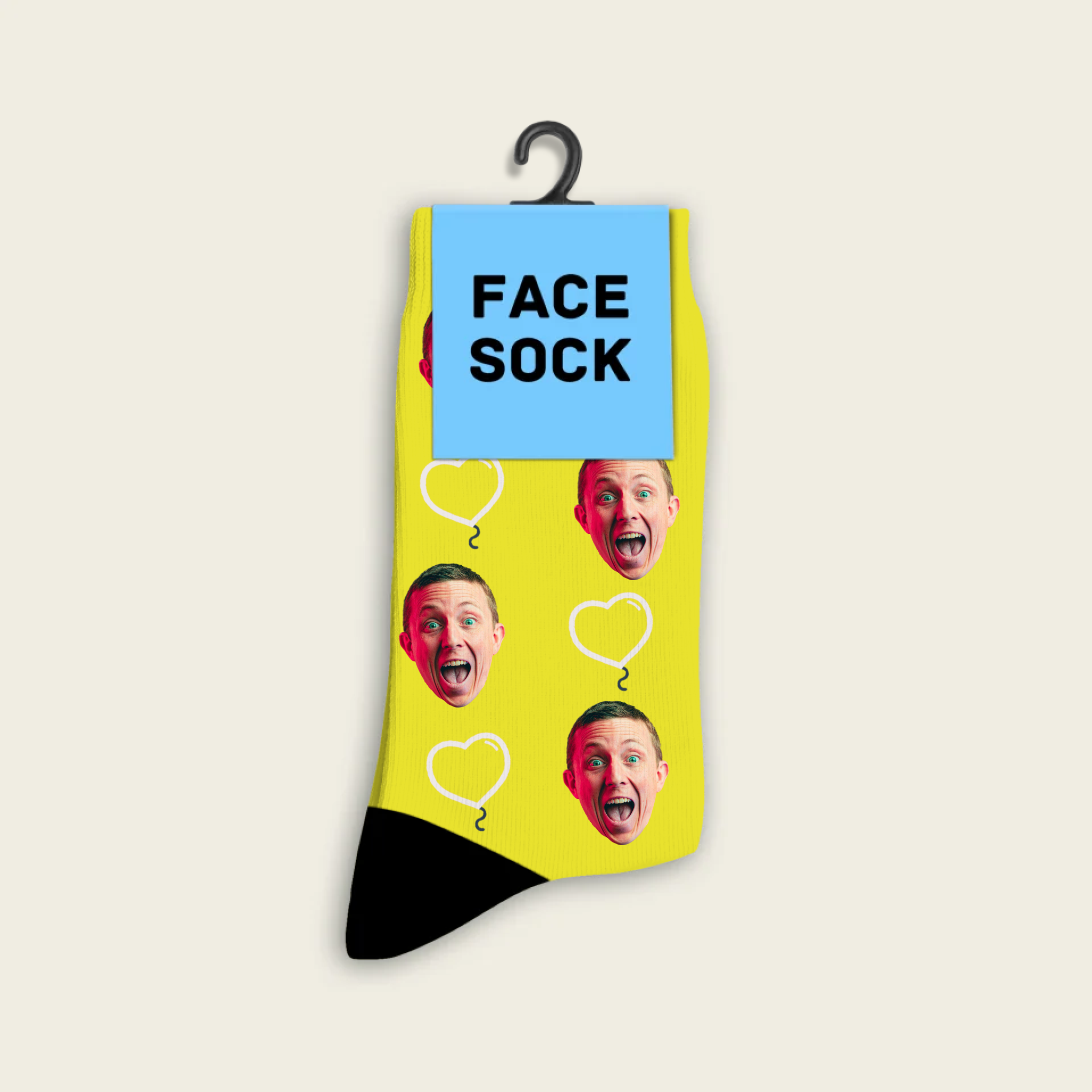 Chaussettes d'amour personnalisées avec photo