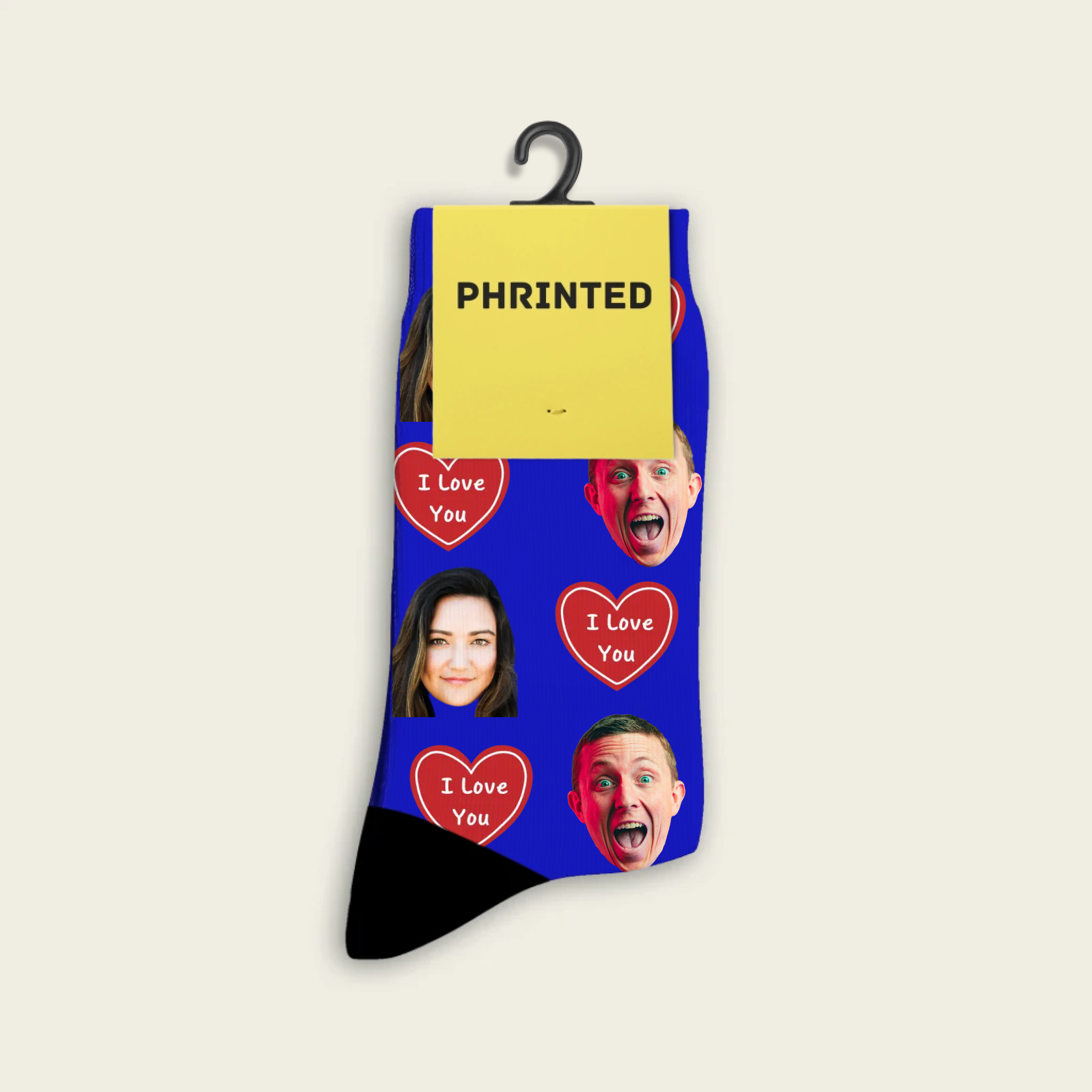 Custom I Love You Socks With Photo