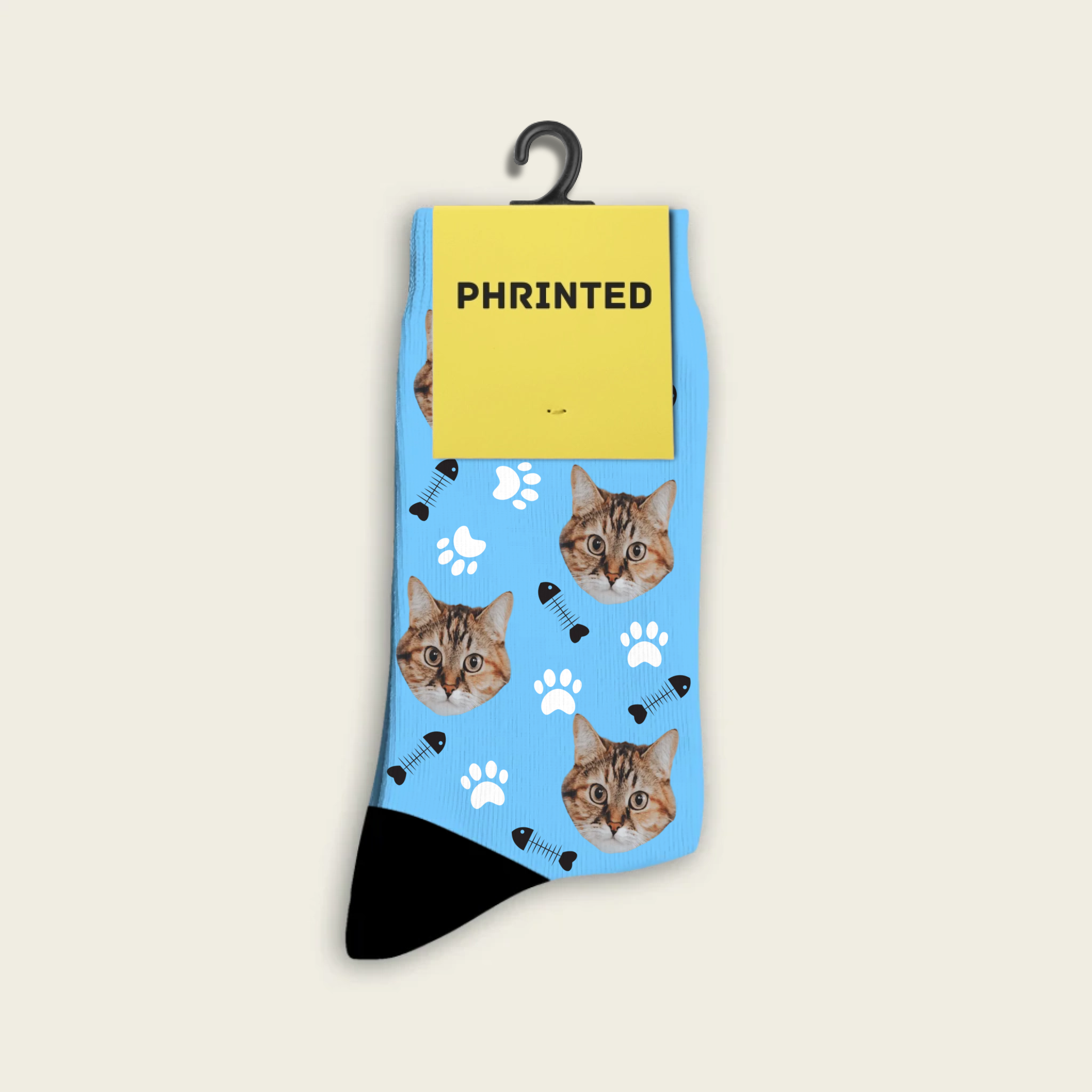 Custom Cat Socks With Photo