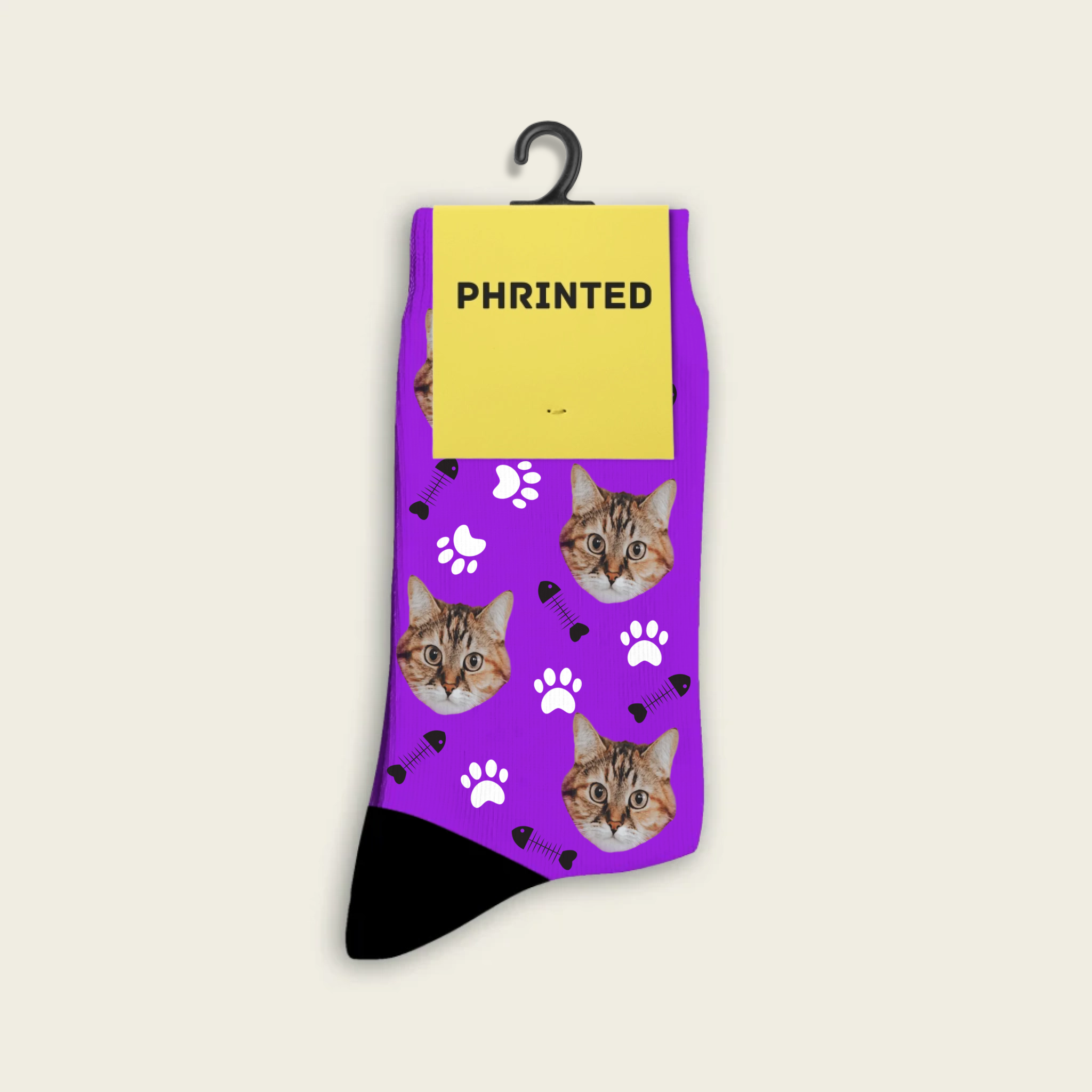 Custom Cat Socks With Photo