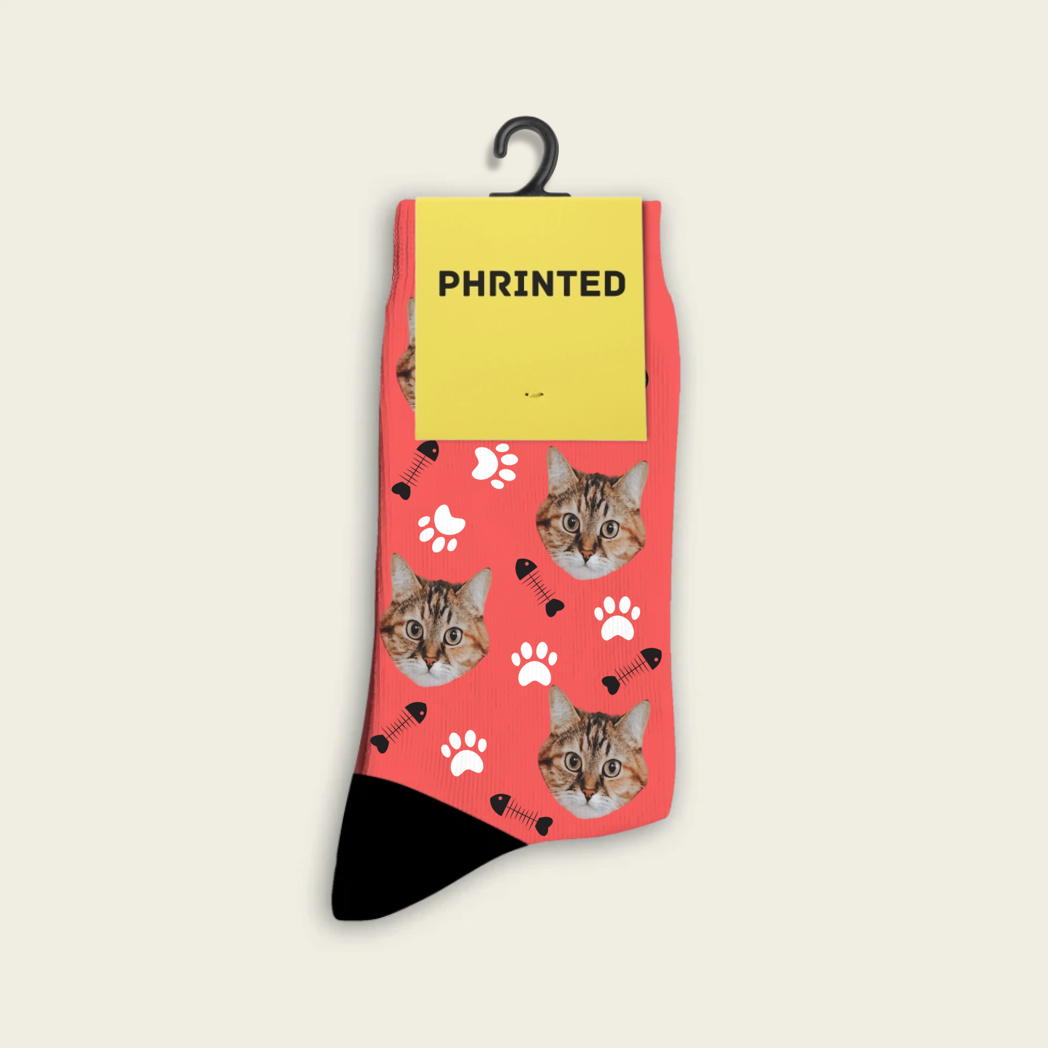 Custom Cat Socks With Photo