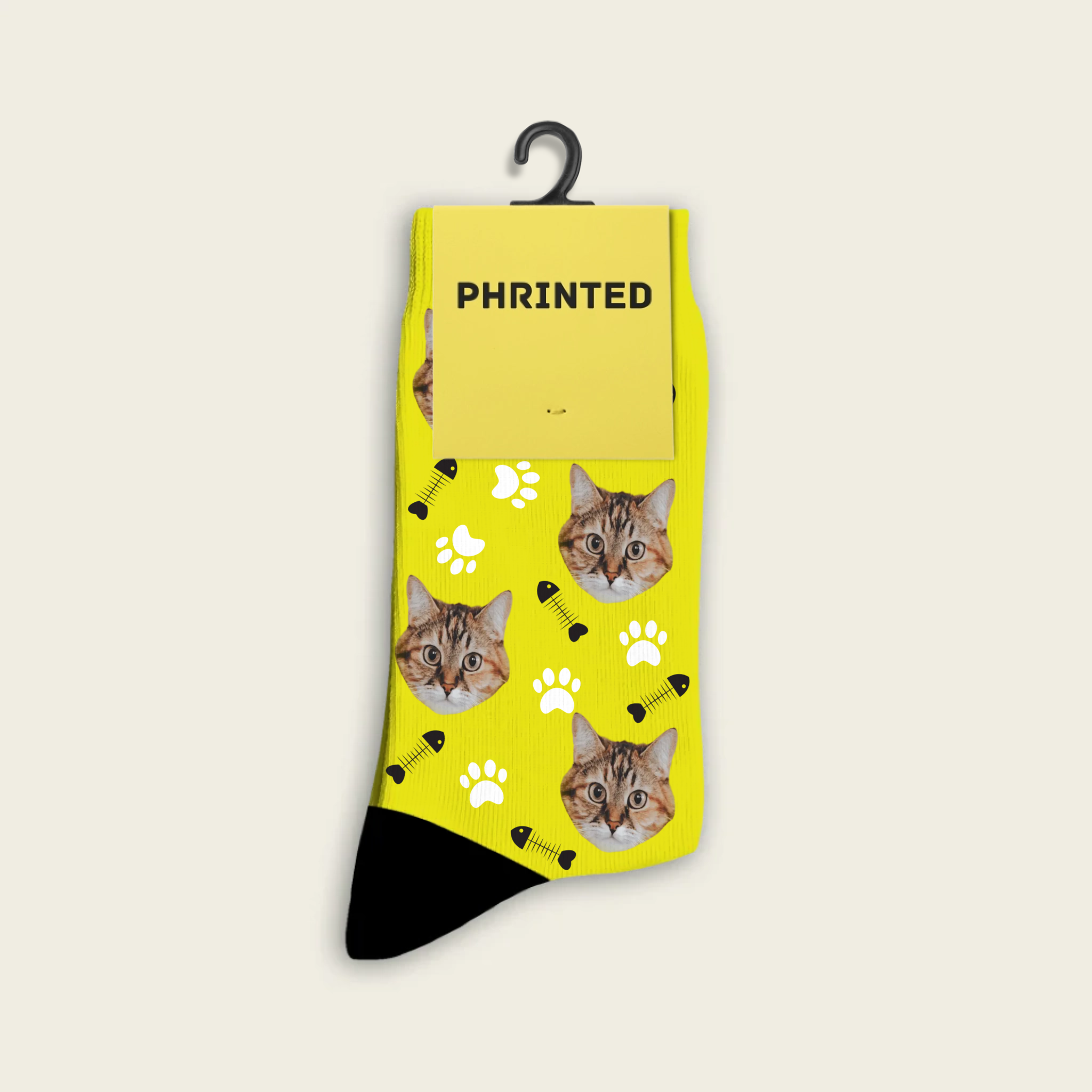 Custom Cat Socks With Photo