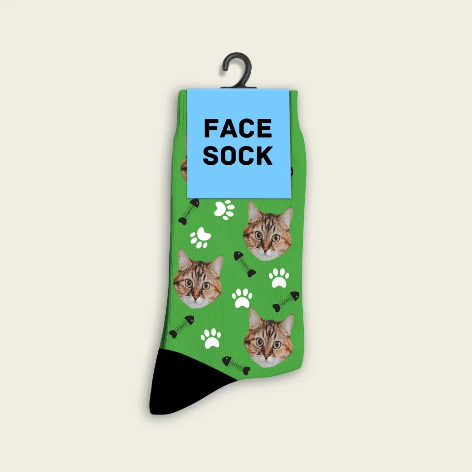 FaceSock | Custom Cat Socks With Photo