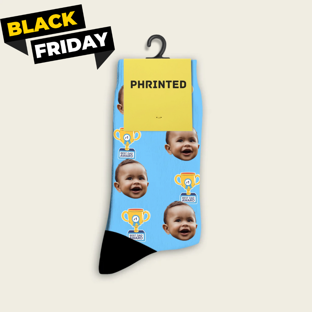 Custom Best Dad Socks With Photo